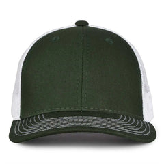 The Game GB452E Everyday Trucker Cap - Dark Green White - Forest White / 6 7/8’’ - 7 5/8’’