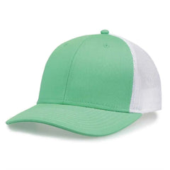 The Game GB452E Everyday Trucker Cap - Light Green White - Mint White / 6 7/8’’ - 7 5/8’’