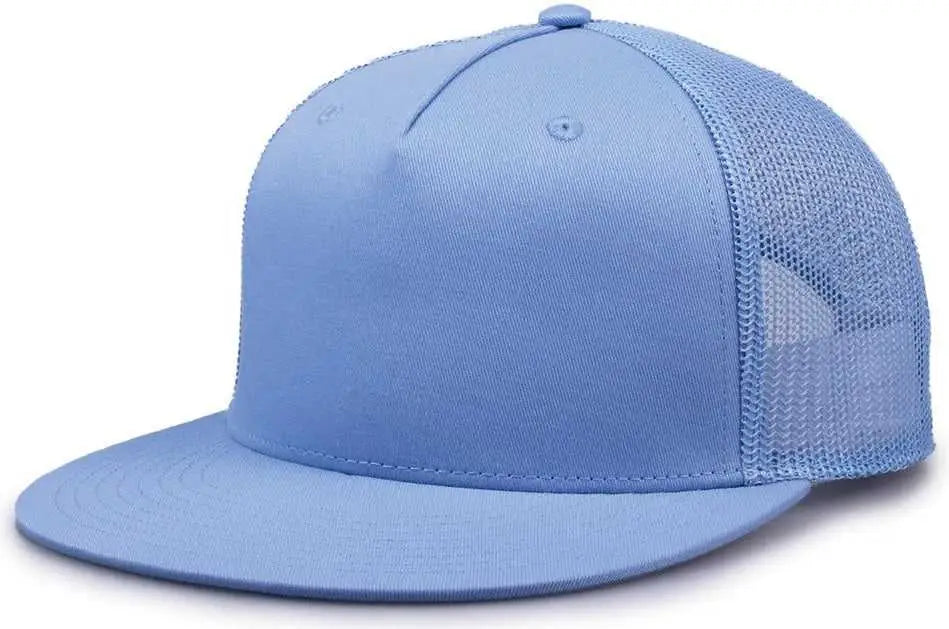The Game GB452F Five Panel Everyday Trucker Cap - Columbia Blue - Columbia Blue / OSFM