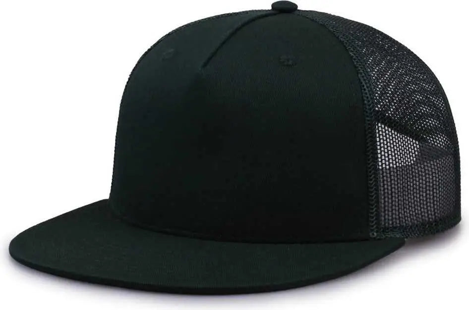 The Game GB452F Five Panel Everyday Trucker Cap - Dark Green - Forest / OSFM