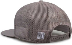 The Game GB452F Five Panel Everyday Trucker Cap - Light Gray - Gray / OSFM