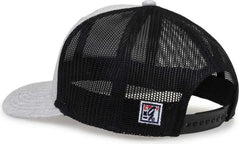 The Game GB452H Heather Everyday Trucker Cap - Gray Black - Gray Black / OSFM