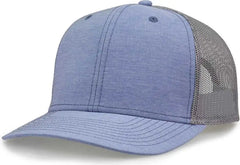 The Game GB452H Heather Everyday Trucker Cap - Light Blue - Columbia Blue / One Size Fits Most
