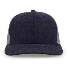 The Game GB452H Heather Everyday Trucker Cap - Navy - Navy / One Size Fits Most