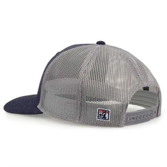 The Game GB452H Heather Everyday Trucker Cap - Navy - Navy / One Size Fits Most