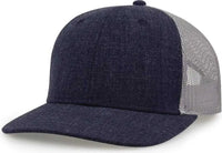 The Game GB452H Heather Everyday Trucker Cap - Navy - Navy / One Size Fits Most