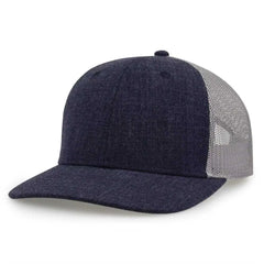 The Game GB452H Heather Everyday Trucker Cap - Navy - Navy / One Size Fits Most