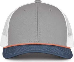 The Game GB452R Rope Everyday Trucker Cap - Light Gray Marine White - Light Gray White / One Size Fits Most