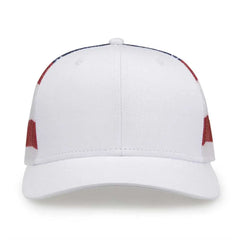The Game GB452US USA Everyday Trucker Cap - White - White / One Size Fits Most