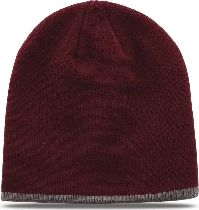 The Game GB462 Beanie - Maroon - Maroon / One Size Fits Most