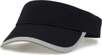 The Game GB463 Gamechanger Visor with Bill Tipping - Black Gray - Black Gray / One Size Fits Most