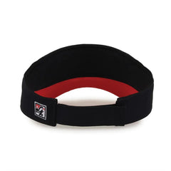 The Game GB463 Gamechanger Visor with Bill Tipping - Black Red - Black Red / One Size Fits Most