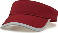 The Game GB463 Gamechanger Visor with Bill Tipping - Cardinal Gray - Cardinal Gray / One Size Fits Most