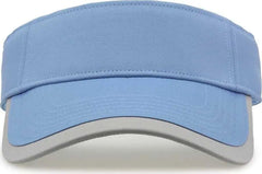 The Game GB463 Gamechanger Visor with Bill Tipping - Columbia Blue Gray - Columbia Blue Gray / One Size Fits Most