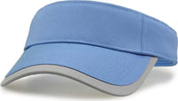 The Game GB463 Gamechanger Visor with Bill Tipping - Columbia Blue Gray - Columbia Blue Gray / One Size Fits Most