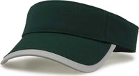 The Game GB463 Gamechanger Visor with Bill Tipping - Dark Green Gray - Forest Gray / One Size Fits Most