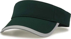 The Game GB463 Gamechanger Visor with Bill Tipping - Dark Green Gray - Forest Gray / One Size Fits Most