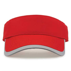 The Game GB463 Gamechanger Visor with Bill Tipping - Red Gray - Red Gray / One Size Fits Most