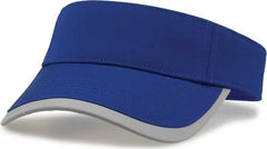 The Game GB463 Gamechanger Visor with Bill Tipping - Royal Gray - Royal Gray / One Size Fits Most