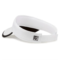 The Game GB463 Gamechanger Visor with Bill Tipping - White Black - White Black / One Size Fits Most