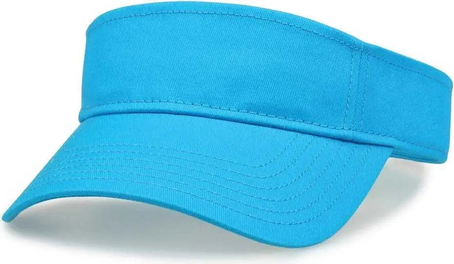 The Game GB464 Cotton Twill Visor - Blue Taffy - Columia Blue / One Size Fits Most