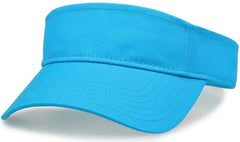 The Game GB464 Cotton Twill Visor - Blue Taffy - Columia Blue / One Size Fits Most