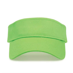 The Game GB464 Cotton Twill Visor - Lime - Lime / One Size Fits Most