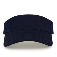 The Game GB464 Cotton Twill Visor - Navy - Navy / One Size Fits Most