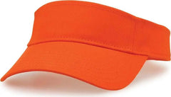 The Game GB464 Cotton Twill Visor - Orange - Orange / One Size Fits Most
