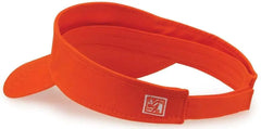 The Game GB464 Cotton Twill Visor - Orange - Orange / One Size Fits Most
