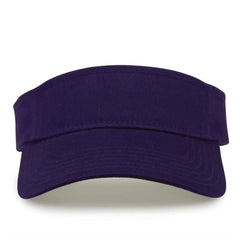 The Game GB464 Cotton Twill Visor - Purple - Purple / One Size Fits Most