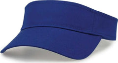 The Game GB464 Cotton Twill Visor - Royal - Royal / One Size Fits Most