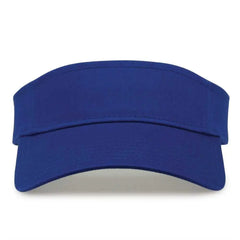 The Game GB464 Cotton Twill Visor - Royal - Royal / One Size Fits Most