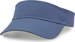 The Game GB464 Cotton Twill Visor - Sea Blue - Blue / One Size Fits Most