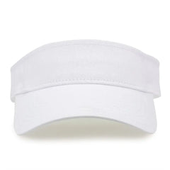 The Game GB464 Cotton Twill Visor - White - White / One Size Fits Most
