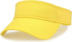 The Game GB464 Cotton Twill Visor - Yellow - Yellow / One Size Fits Most