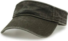 The Game GB466 Pigment Dyed Twill Visor - Army Green - Olive / One Size Fits Most