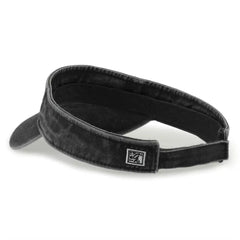 The Game GB466 Pigment Dyed Twill Visor - Black - Black / One Size Fits Most