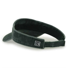 The Game GB466 Pigment Dyed Twill Visor - Bottle Green sand - Forest / One Size Fits Most