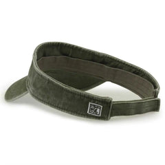 The Game GB466 Pigment Dyed Twill Visor - Light Olive - Olive / One Size Fits Most