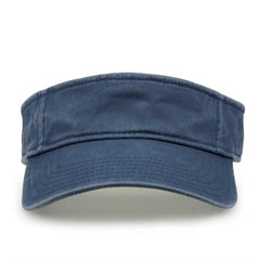 The Game GB466 Pigment Dyed Twill Visor - Navy - Navy / One Size Fits Most