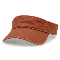 The Game GB466 Pigment Dyed Twill Visor - Texas Orange - Texas Orange / One Size Fits Most