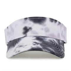 The Game GB471 Relaxed Tie Dye and Trucker Mesh Visor - Gray Scarlet Tie Dye - Gray Red / One Size Fits Most
