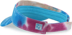 The Game GB471 Relaxed Tie Dye and Trucker Mesh Visor - Pastel Tie Dye - Multi-Colored / One Size Fits Most