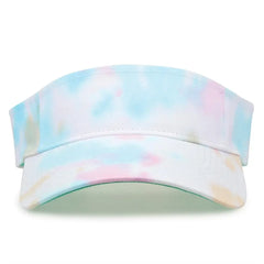 The Game GB471 Relaxed Tie Dye and Trucker Mesh Visor - Sorbet Tie Dye - Multi Colored / One Size Fits Most