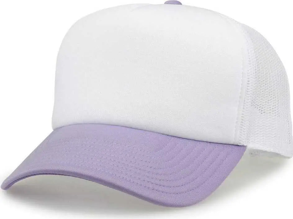 The Game GB473 Foam Front Trucker Cap - Lavender - Purple / One Size Fits Most