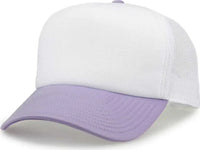 The Game GB473 Foam Front Trucker Cap - Lavender - Purple / One Size Fits Most