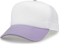 The Game GB473 Foam Front Trucker Cap - Lavender - Purple / One Size Fits Most