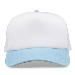 The Game GB473 Foam Front Trucker Cap - White Columbia Blue - White Columbia Blue / One Size Fits Most