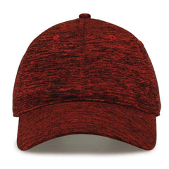 The Game GB477 Peppered Heather Cap - Red - Red / One Size Fits Most